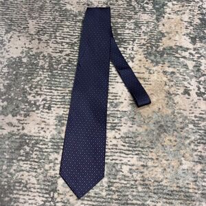 Como House silk tie Made In Italy Blue Geometric